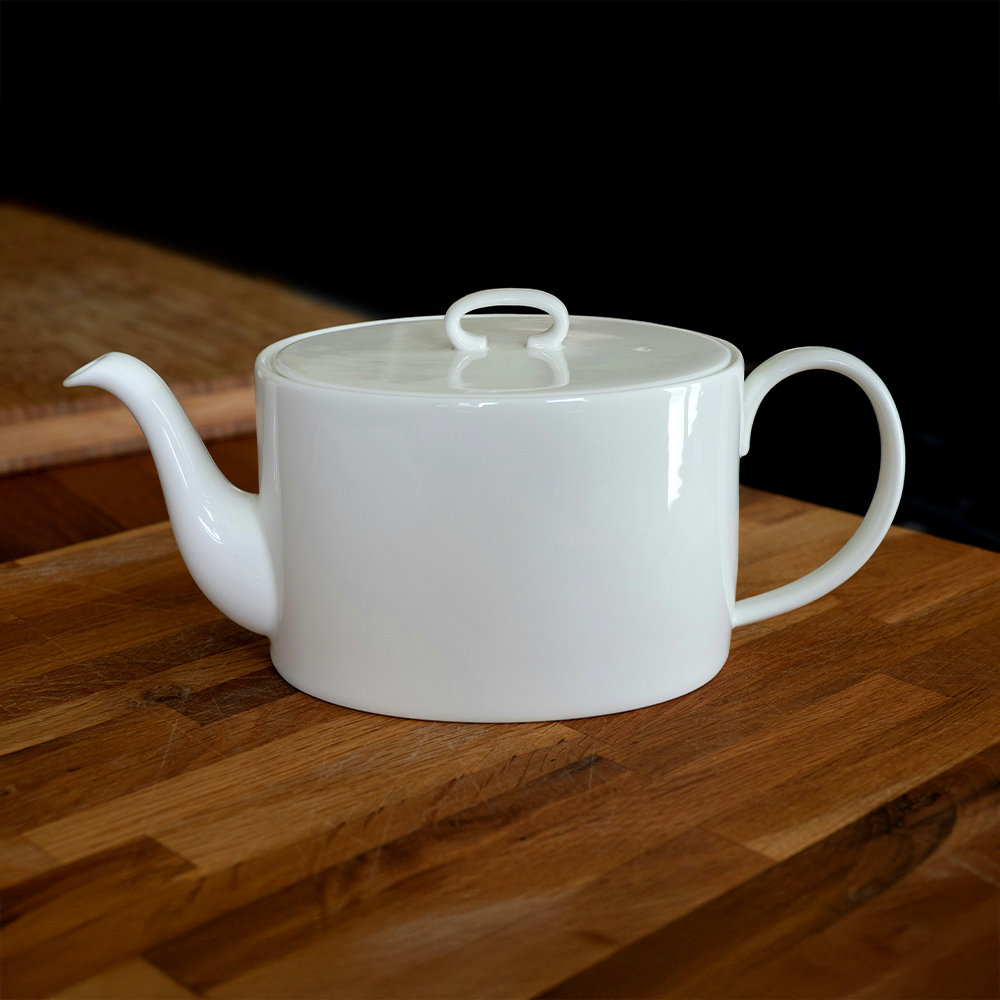 Théière céramique blanche